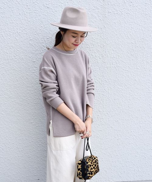 SHIPS(シップス)の「ニットコール プルオーバー(Tシャツ/カットソー・レディース・ピンク/ラベンダー/ナチュラル・ONE SIZE)」の8枚目の写真