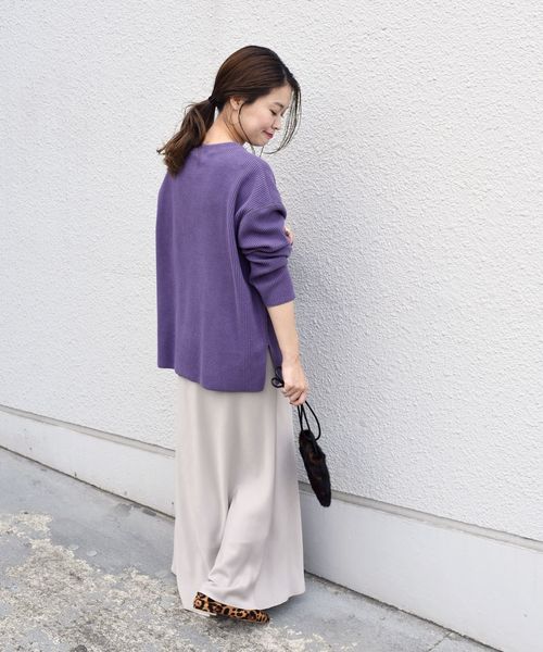 SHIPS(シップス)の「ニットコール プルオーバー(Tシャツ/カットソー・レディース・ピンク/ラベンダー/ナチュラル・ONE SIZE)」の18枚目の写真