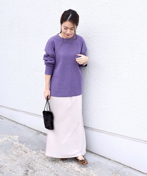 SHIPS(シップス)の「ニットコール プルオーバー(Tシャツ/カットソー・レディース・ピンク/ラベンダー/ナチュラル・ONE SIZE)」の17枚目の写真