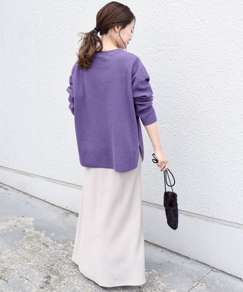 SHIPS(シップス)の「ニットコール プルオーバー(Tシャツ/カットソー・レディース・ピンク/ラベンダー/ナチュラル・ONE SIZE)」の16枚目の写真