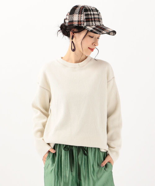 SHIPS(シップス)の「ニットコール プルオーバー(Tシャツ/カットソー・レディース・ピンク/ラベンダー/ナチュラル・ONE SIZE)」の7枚目の写真