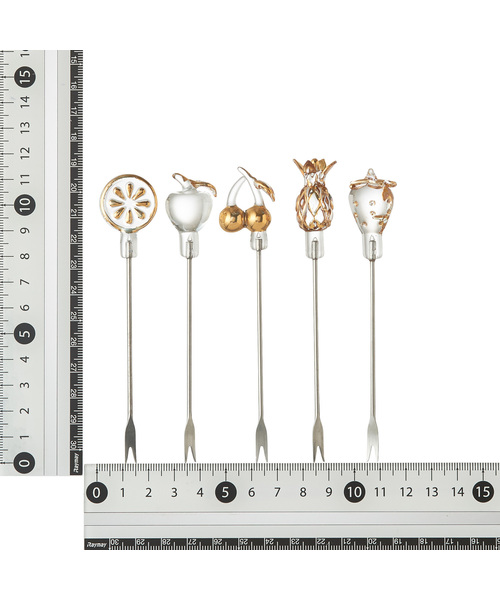 Francfranc（フランフラン）の「【5本セット】フリュイ ピック（カトラリー・レディース・マルチ・FREE）」の5枚目の写真