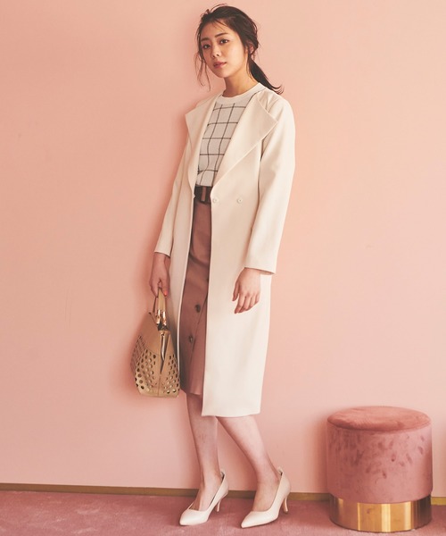 31 Sons de mode 美人百花 泉里香さん ダブルビーバーダブルコート 