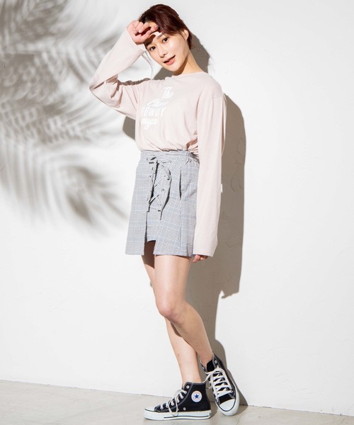 WEGO（ウィゴー）の「WEGO/【セットアップ対応商品】レースアップスカパン（スカート・レディース・アイボリー/ブラック/グレー系その他2・FREE）」の16枚目の写真