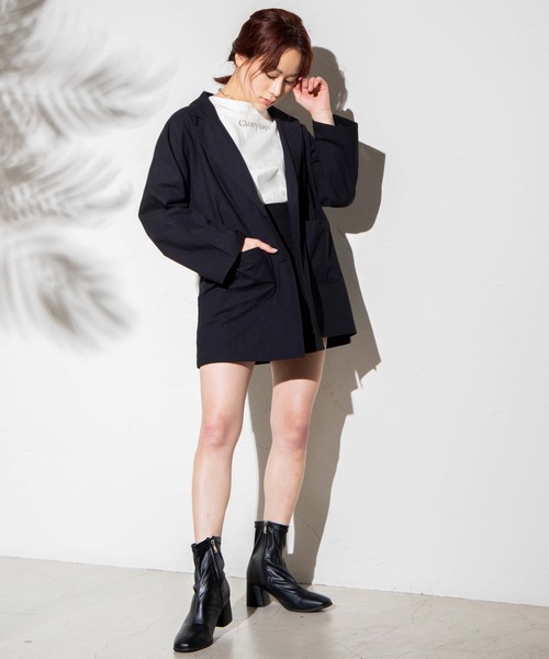 WEGO（ウィゴー）の「WEGO/【セットアップ対応商品】レースアップスカパン（スカート・レディース・アイボリー/ブラック/グレー系その他2・FREE）」の6枚目の写真