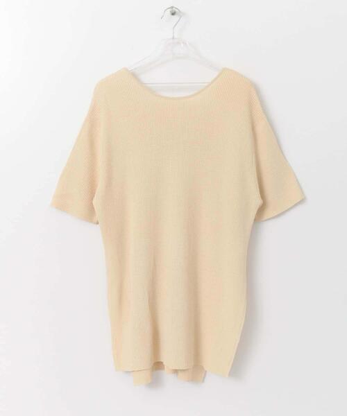 LAATO(ラート)の「BIG KNIT T-SHIRTS(ニット/セーター・レディース・ブラウン/オフホワイト/グリーン・FREE)」の2枚目の写真