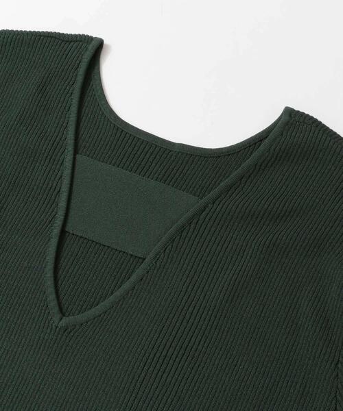 LAATO(ラート)の「BIG KNIT T-SHIRTS(ニット/セーター・レディース・ブラウン/オフホワイト/グリーン・FREE)」の5枚目の写真