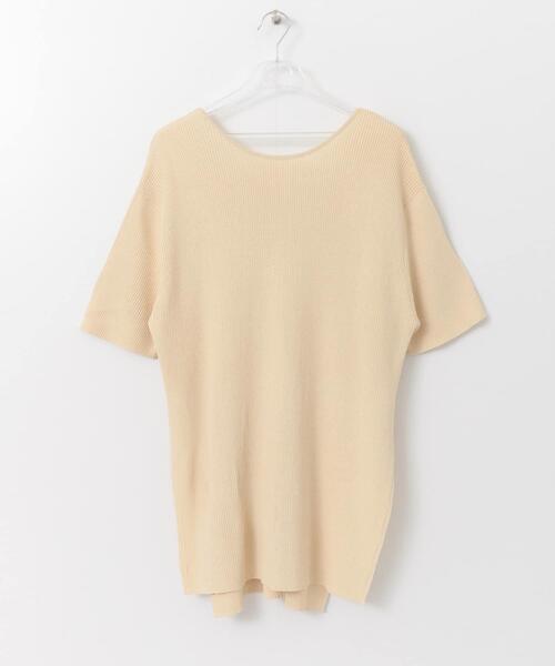 LAATO(ラート)の「BIG KNIT T-SHIRTS(ニット/セーター・レディース・ブラウン/オフホワイト/グリーン・FREE)」の6枚目の写真