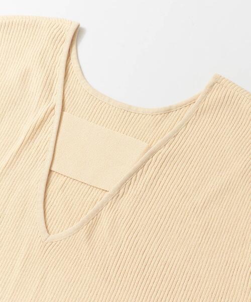 LAATO(ラート)の「BIG KNIT T-SHIRTS(ニット/セーター・レディース・ブラウン/オフホワイト/グリーン・FREE)」の7枚目の写真
