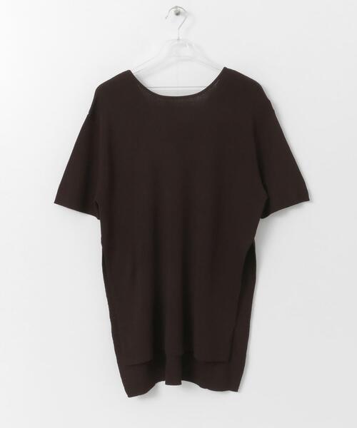 LAATO(ラート)の「BIG KNIT T-SHIRTS(ニット/セーター・レディース・ブラウン/オフホワイト/グリーン・FREE)」の8枚目の写真