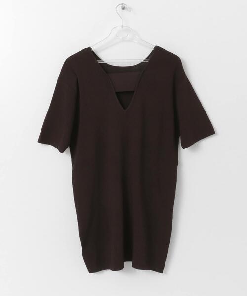 LAATO(ラート)の「BIG KNIT T-SHIRTS(ニット/セーター・レディース・ブラウン/オフホワイト/グリーン・FREE)」の11枚目の写真