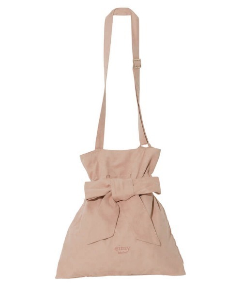 EIMY ISTOIRE（エイミーイストワール）の「リボン2WAYトートバッグ（トートバッグ・レディース・アイボリー/ブラック/ピンク/サックスブルー/パープル/ネイビー/オレンジ/レッド・FREE）」の11枚目の写真