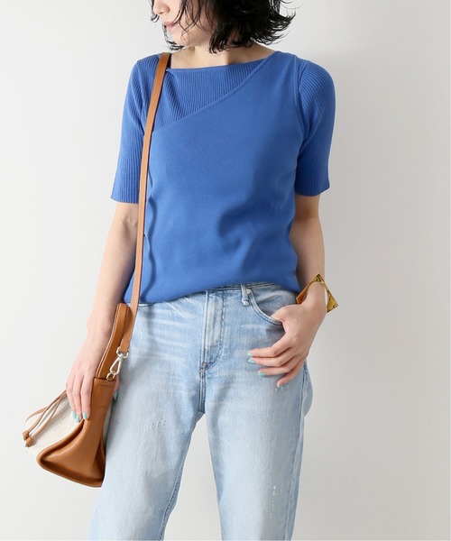 Spick & Span(スピックアンドスパン)の「ITALYCOTTON 3WAYニット◆(ニット/セーター)」|ブルー系その他