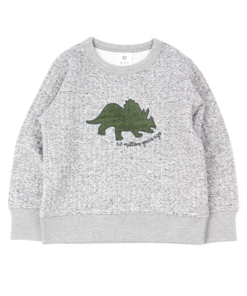 SKAPE（エスケープ）の「ﾄﾘｹﾗﾄﾚｰﾅｰ（スウェット・キッズ・グレー/アイボリー・110cm/100cm/120cm/130cm/80ｃｍ/90cm）」の2枚目の写真