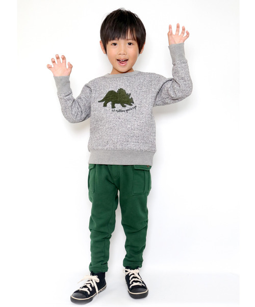 SKAPE（エスケープ）の「ﾄﾘｹﾗﾄﾚｰﾅｰ（スウェット・キッズ・グレー/アイボリー・110cm/100cm/120cm/130cm/80ｃｍ/90cm）」の10枚目の写真