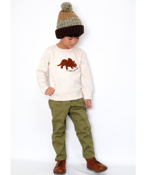 SKAPE（エスケープ）の「ﾄﾘｹﾗﾄﾚｰﾅｰ（スウェット・キッズ・グレー/アイボリー・110cm/100cm/120cm/130cm/80ｃｍ/90cm）」の9枚目の写真