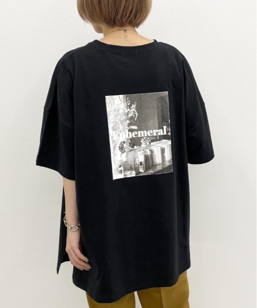 apres jour mignon(アプレジュールミニョン)の「アソートスリットBIGTシャツ6【ZOZOTOWN限定アイテム】(Tシャツ/カットソー・レディース・パープル/アイボリー/チャコールグレー/ブラック/ダークグリーン/ライトベージュ/その他/オフホワイト/ホワイト系その他2・フリー)」の1枚目の写真