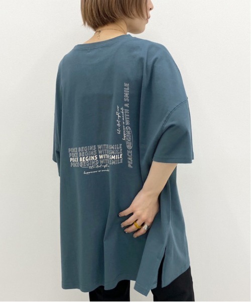 apres jour mignon(アプレジュールミニョン)の「アソートスリットBIGTシャツ6【ZOZOTOWN限定アイテム】(Tシャツ/カットソー・レディース・パープル/アイボリー/チャコールグレー/ブラック/ダークグリーン/ライトベージュ/その他/オフホワイト/ホワイト系その他2・フリー)」の8枚目の写真