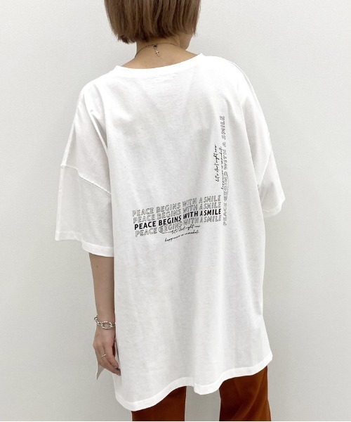apres jour mignon(アプレジュールミニョン)の「アソートスリットBIGTシャツ6【ZOZOTOWN限定アイテム】(Tシャツ/カットソー・レディース・パープル/アイボリー/チャコールグレー/ブラック/ダークグリーン/ライトベージュ/その他/オフホワイト/ホワイト系その他2・フリー)」の12枚目の写真