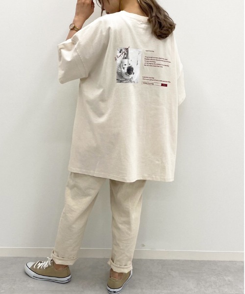 apres jour mignon(アプレジュールミニョン)の「アソートスリットBIGTシャツ6【ZOZOTOWN限定アイテム】(Tシャツ/カットソー・レディース・パープル/アイボリー/チャコールグレー/ブラック/ダークグリーン/ライトベージュ/その他/オフホワイト/ホワイト系その他2・フリー)」の20枚目の写真