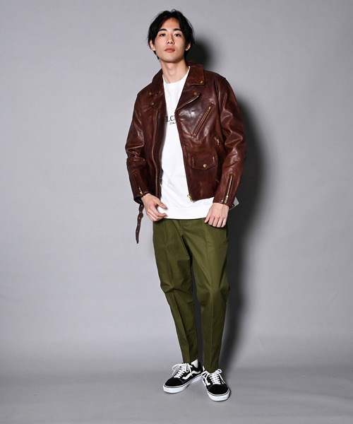 JE HORSE OIL LEATHER D RIDERS/ホースオイルレザーダブルライダース