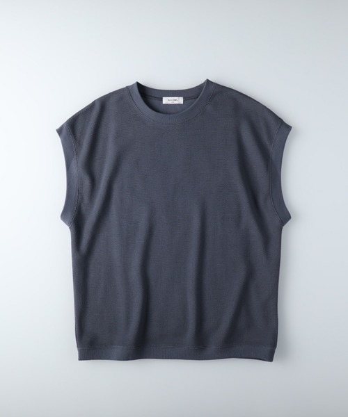 PLUS ONE（プラスワン）の「【PLUS ONE】7分袖ベストレイヤード（Tシャツ/カットソー・メンズ・ブルー/ケリー/ライトベージュ・M/L/XL）」の13枚目の写真