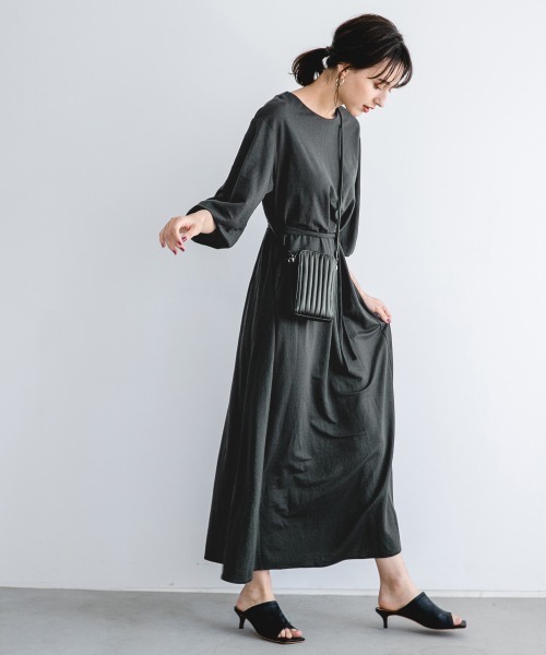 A part by（アパートバイ）の「キルトFレザーミニショルダーBAG　916042（ショルダーバッグ・レディース・ブラック/アイボリー・FREE）」の7枚目の写真