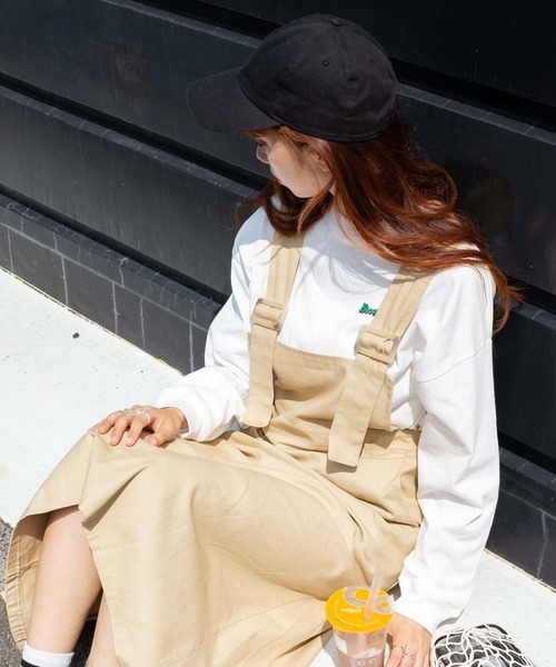 WEGO（ウィゴー）の「WEGO/ミドルジャンスカ（ジャンパースカート・レディース・ベージュ・FREE）」の2枚目の写真