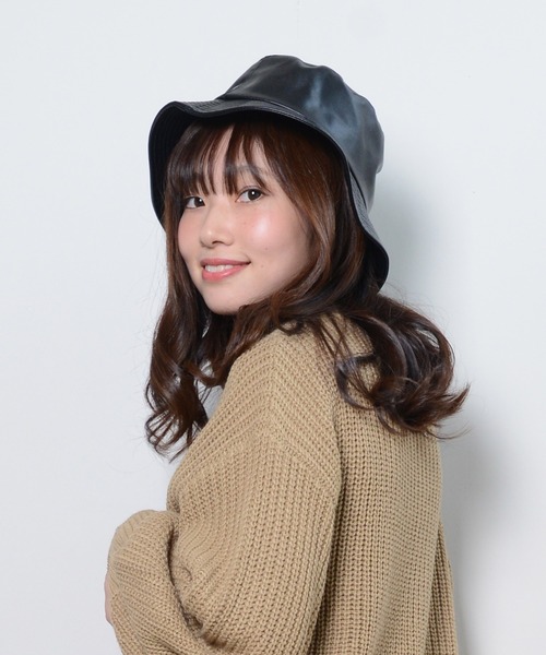 shopnikoniko(ショップニコニコ)の「バケットハット(ハット・レディース・ベージュ/ブラック/ブラウン/レッド・フリー)」の6枚目の写真