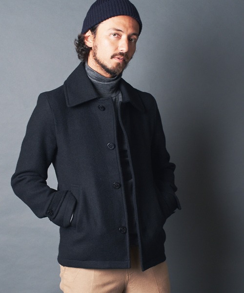 Wool Melton Single Single P Coat ウールメルトン シングルpコート ピーコート ピーコート Magine マージン のファッション