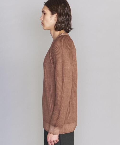 BEAUTY&YOUTH UNITED ARROWS（ビューティーアンドユースユナイテッドアローズ）の「BY ウォッシャブルウール フェード アゼ ニット（ニット/セーター・メンズ・ダークグレー/ネイビー/ピンク・X-LARGE/LARGE/MEDIUM/SMALL）」の21枚目の写真