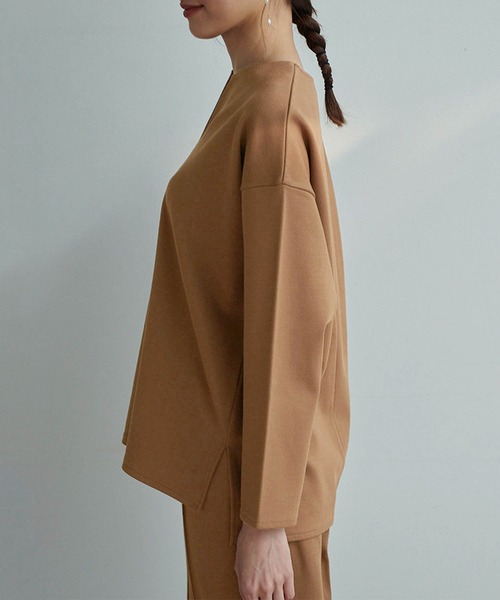 ROPE' PICNIC（ロペピクニック）の「裏起毛キーネックトップス（その他トップス・レディース・グレー/ダークブラウン/ブラック/ブルー・38/40）」の15枚目の写真