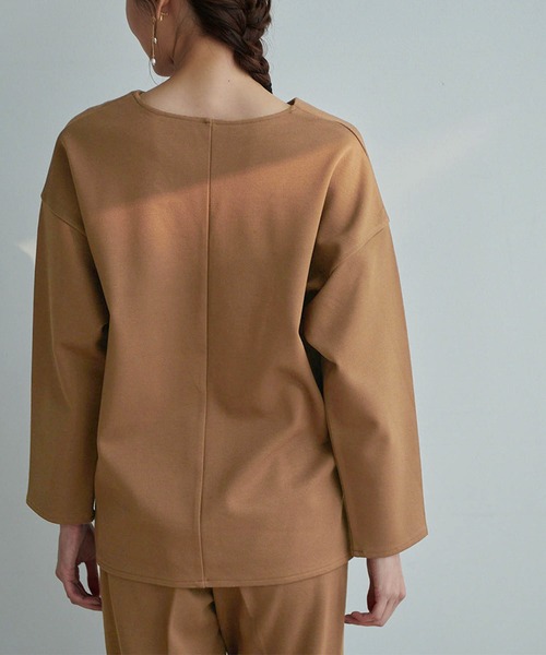 ROPE' PICNIC（ロペピクニック）の「裏起毛キーネックトップス（その他トップス・レディース・グレー/ダークブラウン/ブラック/ブルー・38/40）」の14枚目の写真