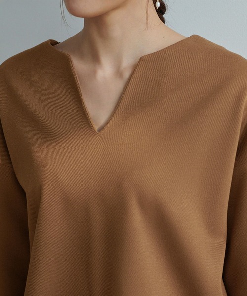 ROPE' PICNIC（ロペピクニック）の「裏起毛キーネックトップス（その他トップス・レディース・グレー/ダークブラウン/ブラック/ブルー・38/40）」の13枚目の写真