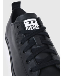 DIESEL ブラック レザースニーカー 28cm 美品】DIESEL 黒 レザー ハイカット スニーカー28cm - メルカリ