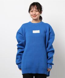 DANKE SCHON | DankeSchon/ダンケシェーン/ロゴ刺繍クルーネックニット(ニット/セーター)