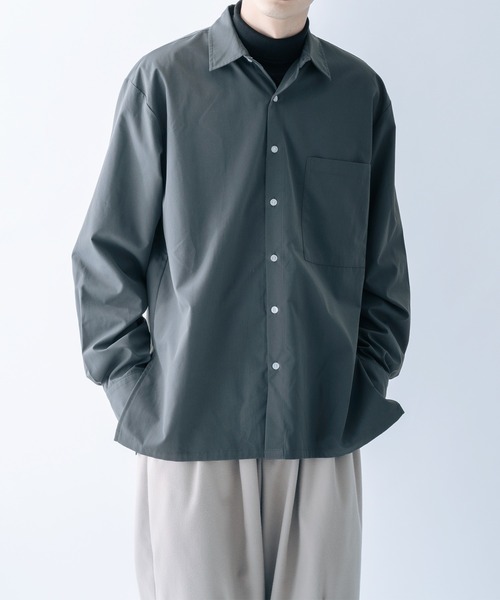 epnok(エプノック)の「サイドスリットベーシックシャツ(シャツ/ブラウス・メンズ・ライトブルー/オフホワイト/ダークグレー・MEDIUM/LARGE)」の2枚目の写真