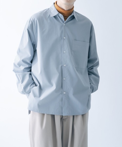 epnok(エプノック)の「サイドスリットベーシックシャツ(シャツ/ブラウス・メンズ・ライトブルー/オフホワイト/ダークグレー・MEDIUM/LARGE)」の10枚目の写真
