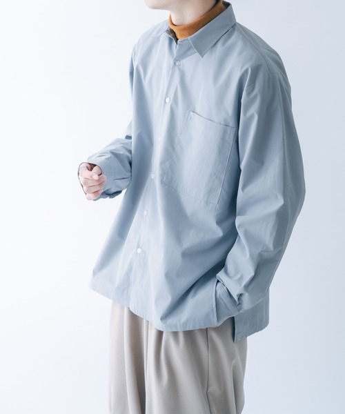epnok(エプノック)の「サイドスリットベーシックシャツ(シャツ/ブラウス・メンズ・ライトブルー/オフホワイト/ダークグレー・MEDIUM/LARGE)」の16枚目の写真