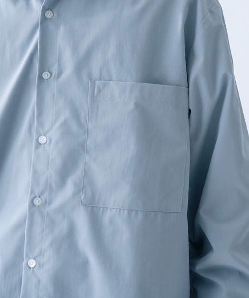 epnok(エプノック)の「サイドスリットベーシックシャツ(シャツ/ブラウス・メンズ・ライトブルー/オフホワイト/ダークグレー・MEDIUM/LARGE)」の11枚目の写真