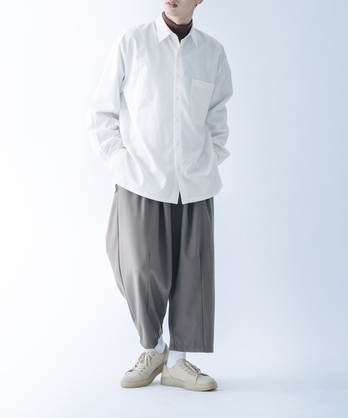 epnok(エプノック)の「サイドスリットベーシックシャツ(シャツ/ブラウス・メンズ・ライトブルー/オフホワイト/ダークグレー・MEDIUM/LARGE)」の19枚目の写真