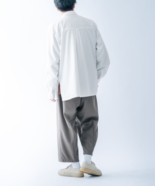 epnok(エプノック)の「サイドスリットベーシックシャツ(シャツ/ブラウス・メンズ・ライトブルー/オフホワイト/ダークグレー・MEDIUM/LARGE)」の9枚目の写真