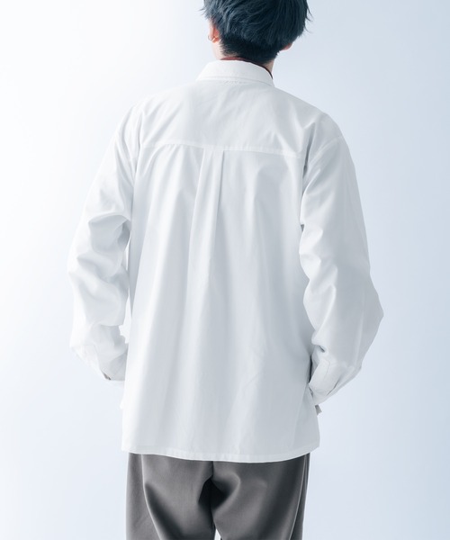 epnok(エプノック)の「サイドスリットベーシックシャツ(シャツ/ブラウス・メンズ・ライトブルー/オフホワイト/ダークグレー・MEDIUM/LARGE)」の4枚目の写真