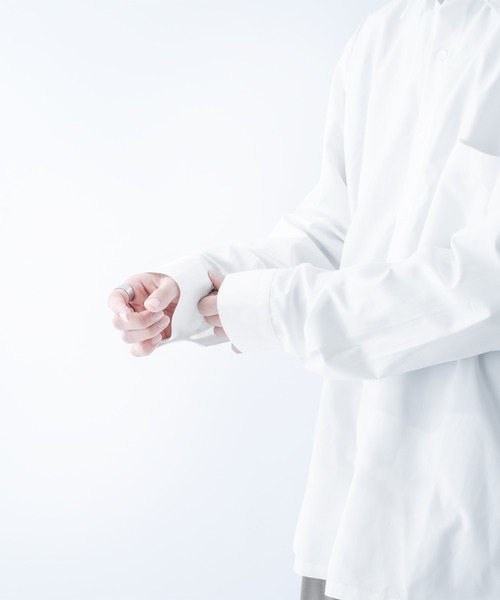 epnok(エプノック)の「サイドスリットベーシックシャツ(シャツ/ブラウス・メンズ・ライトブルー/オフホワイト/ダークグレー・MEDIUM/LARGE)」の5枚目の写真