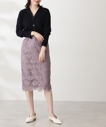 N.（N. Natural Beauty Basic） | 【追加生産】ケミカルレースタイトスカート(スカート)