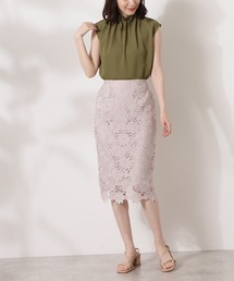 N.（N. Natural Beauty Basic） | 【追加生産】ケミカルレースタイトスカート(スカート)