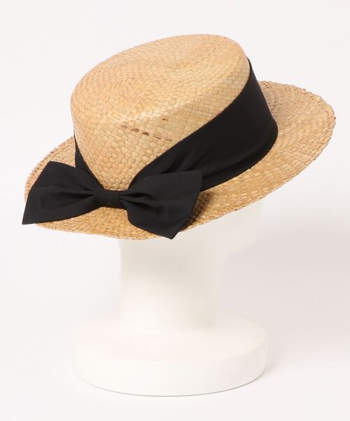 salle de bal(サルデバル)の「∴リボンカンカン帽(ハット・レディース・キャメル/ナチュラル/ブラウン/ブラック・FREE)」の5枚目の写真
