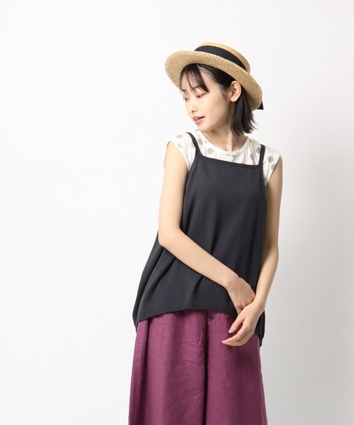 salle de bal(サルデバル)の「∴リボンカンカン帽(ハット・レディース・キャメル/ナチュラル/ブラウン/ブラック・FREE)」の8枚目の写真