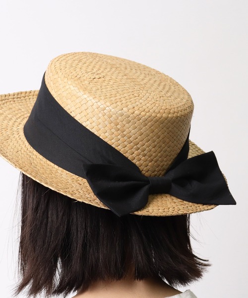 salle de bal(サルデバル)の「∴リボンカンカン帽(ハット・レディース・キャメル/ナチュラル/ブラウン/ブラック・FREE)」の18枚目の写真