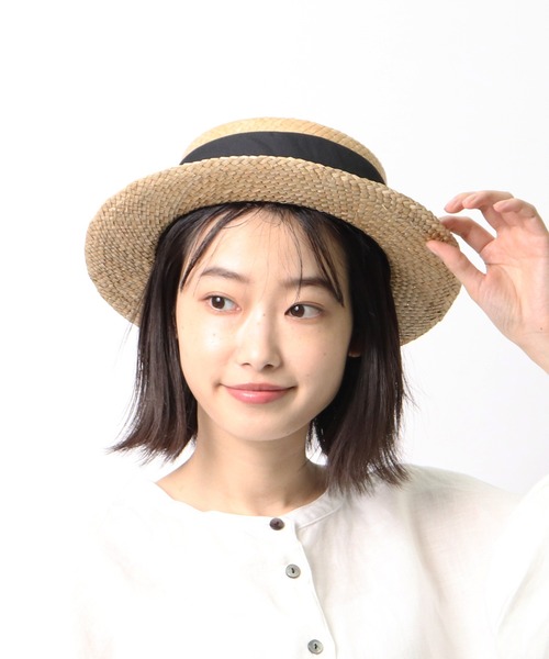 salle de bal(サルデバル)の「∴リボンカンカン帽(ハット・レディース・キャメル/ナチュラル/ブラウン/ブラック・FREE)」の15枚目の写真